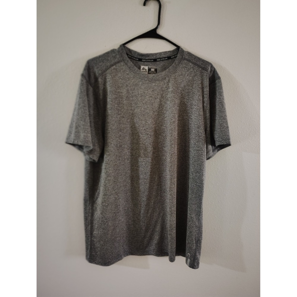 RBX X-Train Performance Mens Heather Grey Short Sleeve Athletic T-Shirt L